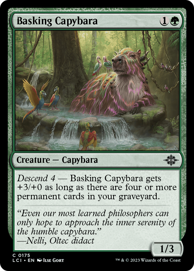 Basking Capybara [The Lost Caverns of Ixalan]