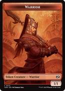 Dragon (0011) // Warrior Double-Sided Token [Tarkir: Dragonstorm Tokens]