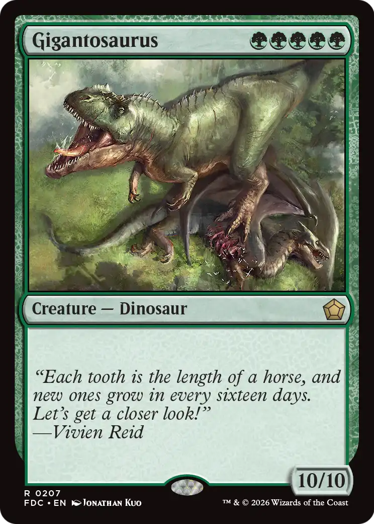 Gigantosaurus [Foundations Commander]