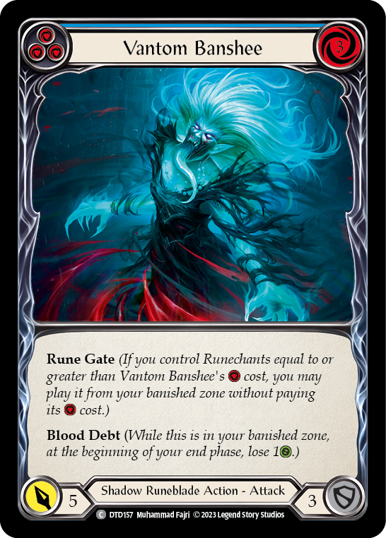 Vantom Banshee (Blue) [DTD157] (Dusk Till Dawn)  Rainbow Foil