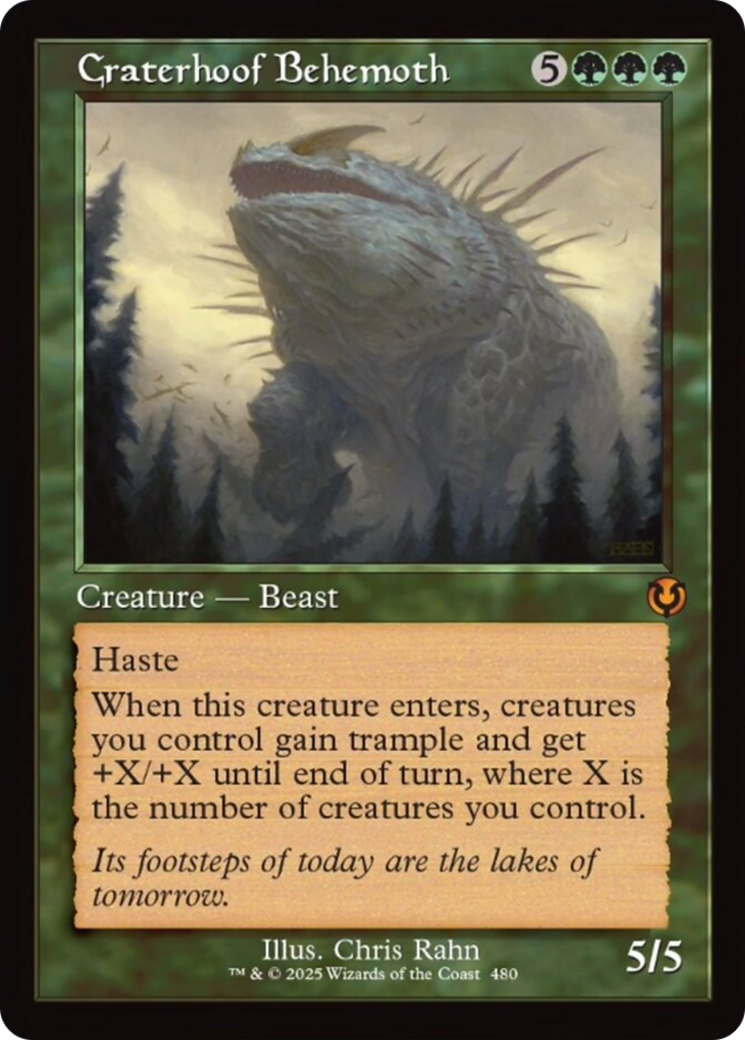 Craterhoof Behemoth (Retro Frame) [Innistrad Remastered]