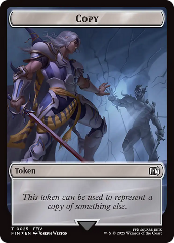 Copy (0025) // Moogle (0034) Double-Sided Token (Surge Foil) [FINAL FANTASY Tokens]