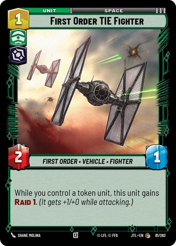 First Order TIE Fighter (081/262) (081/257) [Jump to Lightspeed]