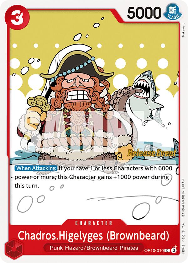 Chadros.Higelyges (Brownbeard) [Royal Blood Release Event Cards]