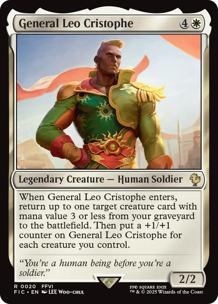 General Leo Cristophe (Surge Foil) [FINAL FANTASY Commander]