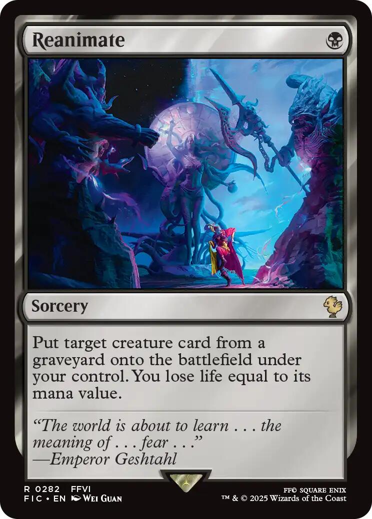 Reanimate (Surge Foil) [FINAL FANTASY Commander]