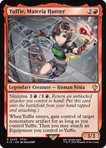 Yuffie, Materia Hunter (Surge Foil) [FINAL FANTASY Commander]
