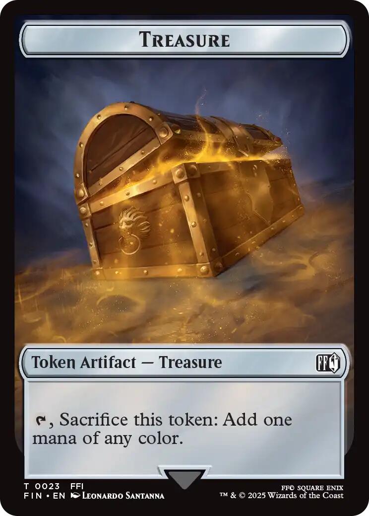Hero (0002) // Treasure Double-Sided Token [FINAL FANTASY Tokens]
