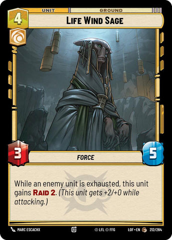 Life Wind Sage (212/264) (212/264) [Legends of the Force]