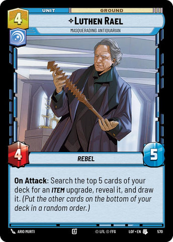 Luthen Rael - Masquerading Antiquarian (570) (Foil) (570) [Legends of the Force]