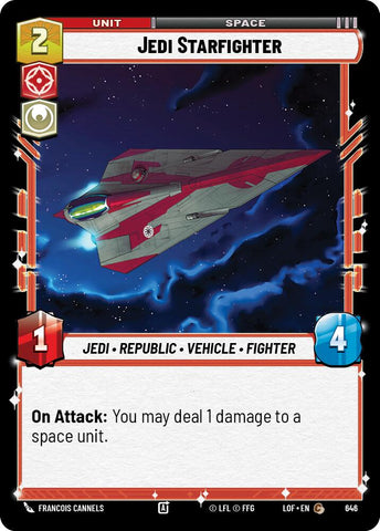 Jedi Starfighter (646) (Foil) (646) [Legends of the Force]