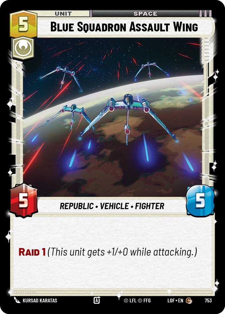Blue Squadron Assault Wing (753) (Foil) (753) [Legends of the Force]