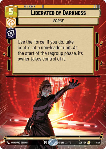 Liberated by Darkness (929) (Hyperspace Foil) (929) [Legends of the Force]