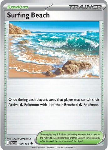 Surfing Beach (129/132) [Mega Evolutions: Base Set]