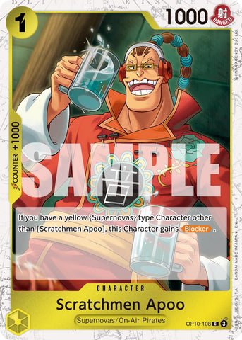 Scratchmen Apoo (OP10-108) (Pirate Foil) [Premium Booster -The Best- Vol. 2]