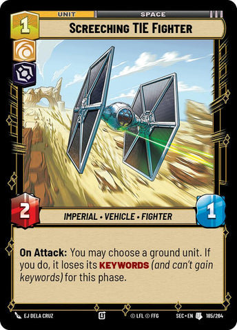 Screeching TIE Fighter (185/264) (185/264) [Secrets of Power]