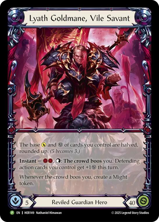 Lyath Goldmane, Vile Savant [HER149] (Promo)  Rainbow Foil