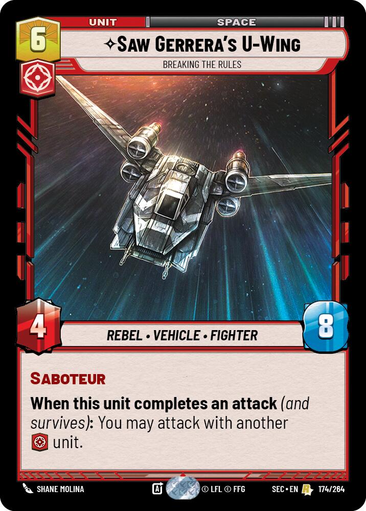 Saw Gerrera's U-Wing (174/264) - Breaking the Rules (174/264) [Secrets of Power]