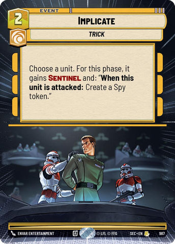 Implicate (987) (Hyperspace Foil) (987) [Secrets of Power]