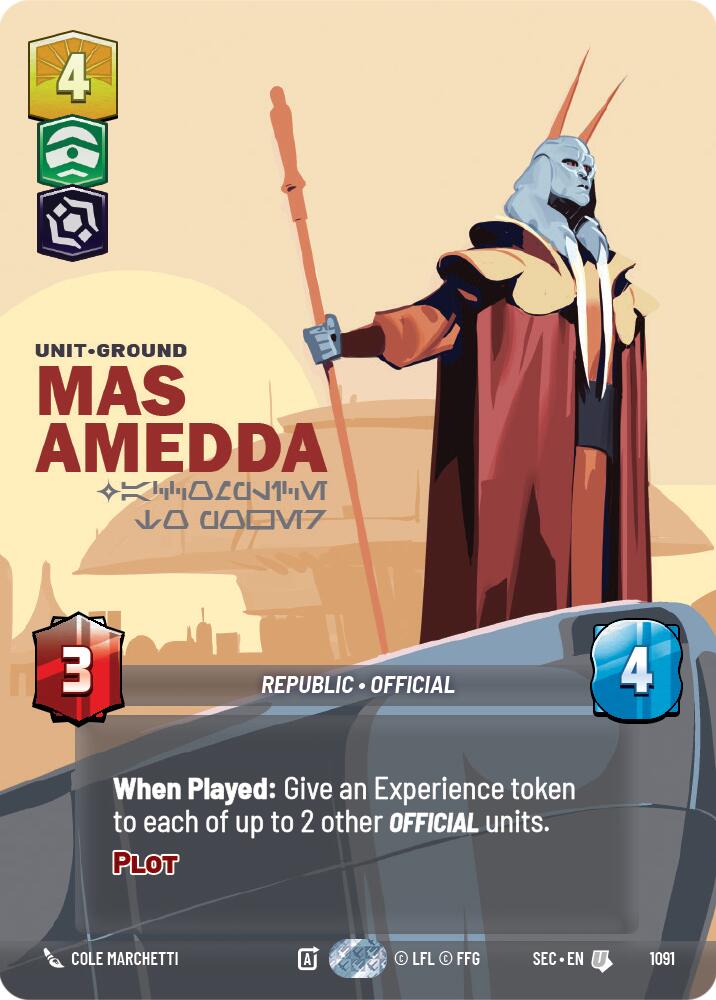 Mas Amedda - Accomplice to Power (Prestige Foil) (1091) (1091) [Secrets of Power]