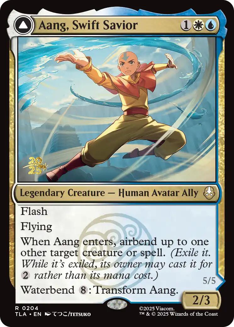 Aang, Swift Savior [Avatar: The Last Airbender Prerelease Cards]