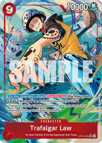 Trafalgar Law (OP14-009) (Alternate Art) [The Azure Sea's Seven]
