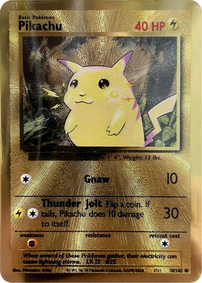 how much money is a pikachu pokemon card worth Pikachu (58/102) (Celebrations Metal Card) [Celebrations: 25th Anniver