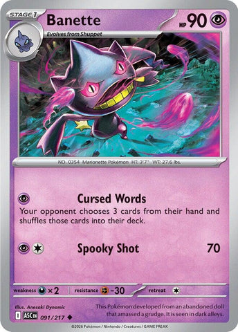 Banette (091/217) [Mega Evolution: Ascended Heroes]