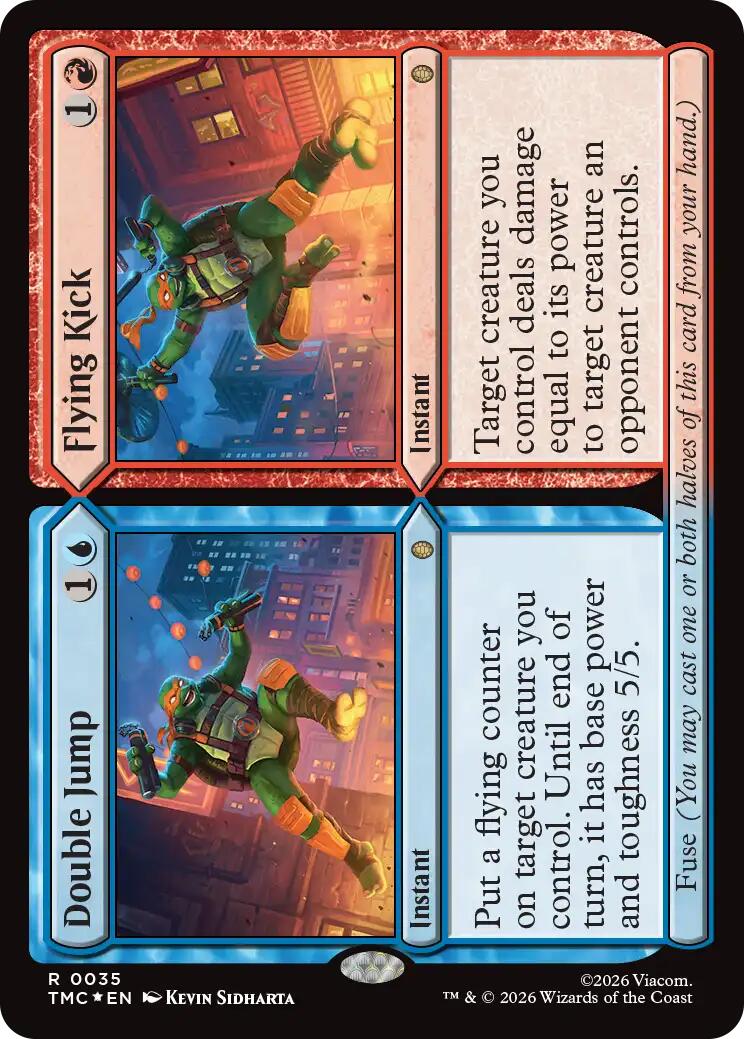 Double Jump // Flying Kick (Surge Foil) [Teenage Mutant Ninja Turtles Commander]