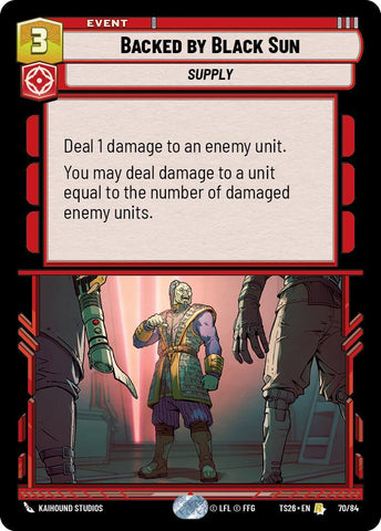 Backed by Black Sun (70/84) (70/84) [Twin Suns]