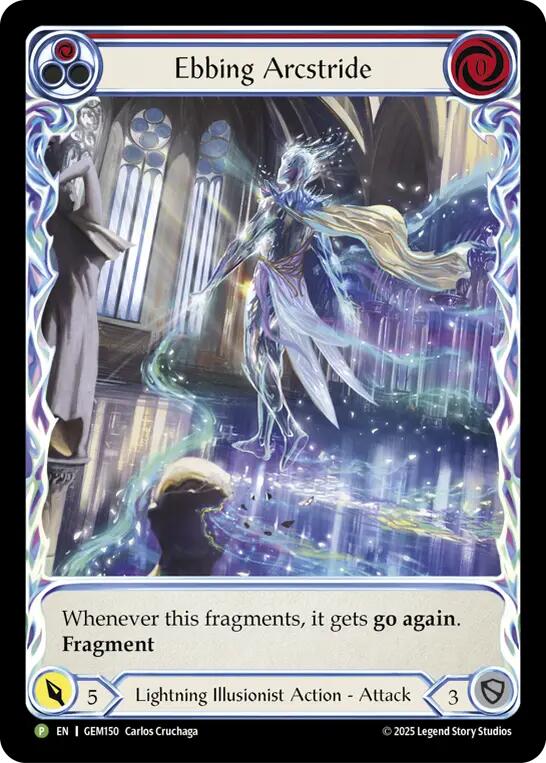 Ebbing Arcstride (Red) [GEM150] (Gem Pack 5)  Rainbow Foil