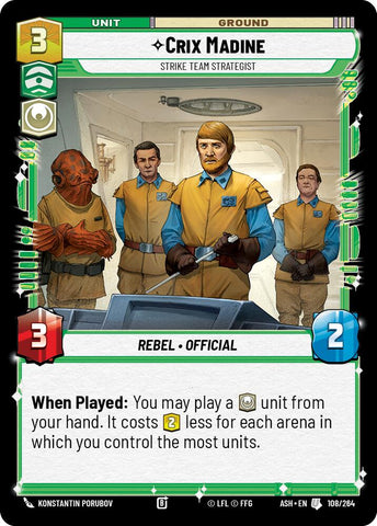 Crix Madine - Strike Team Strategist (108/264) (108/264) [Ashes of the Empire]