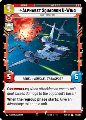 Alphabet Squadron U-Wing - Quiet Devotion (159/264) (159/264) [Ashes of the Empire]