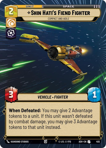 Shin Hati's Fiend Fighter - Compact and Agile (455) (Hyperspace) (455) [Ashes of the Empire]