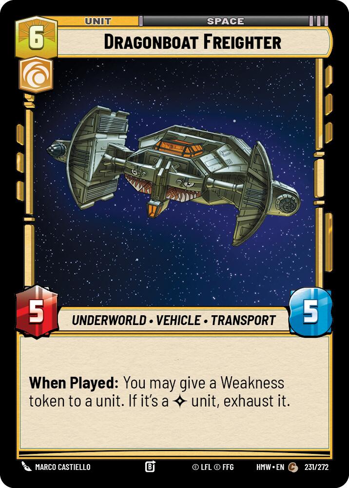 Dragonboat Freighter (231/272) (231/272) [Homeworlds]