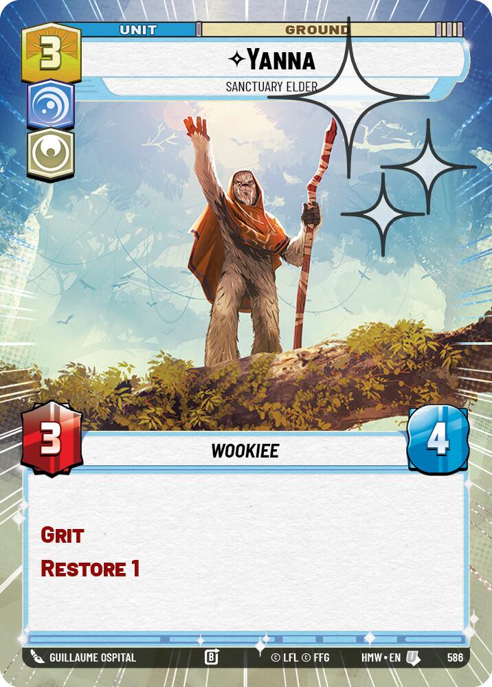 Yanna - Sanctuary Elder (586) (Hyperspace Foil) (586) [Homeworlds]