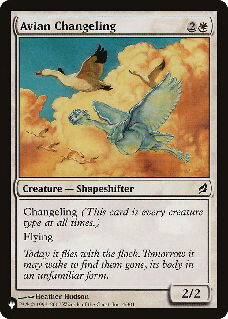 Avian Changeling [The List Reprints]