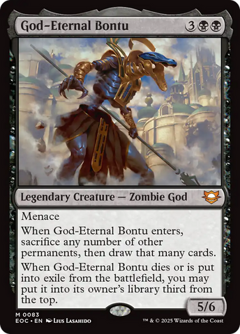 God-Eternal Bontu [Edge of Eternities Commander]