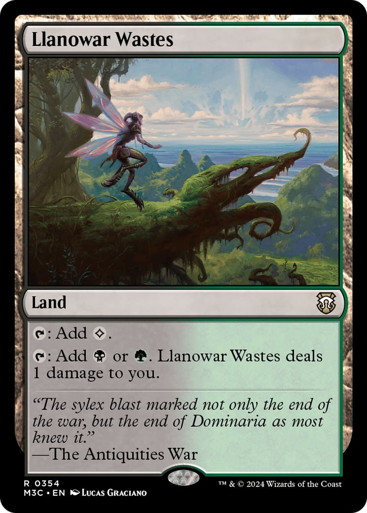 Llanowar Wastes (Ripple Foil) [Modern Horizons 3 Commander]