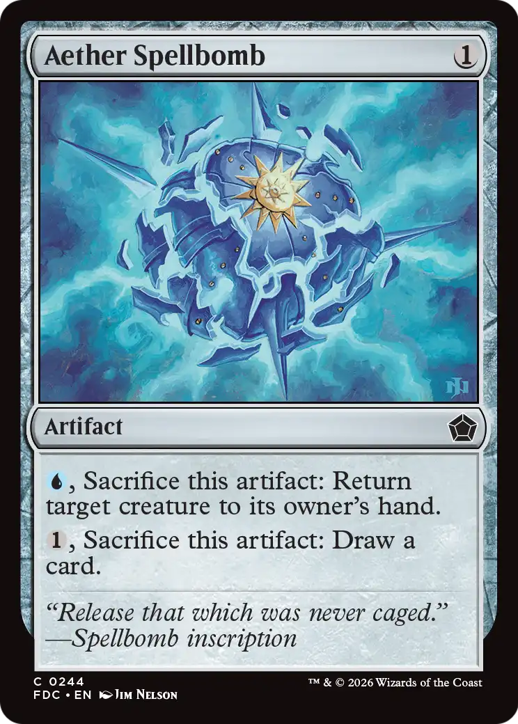 Aether Spellbomb [Foundations Commander]