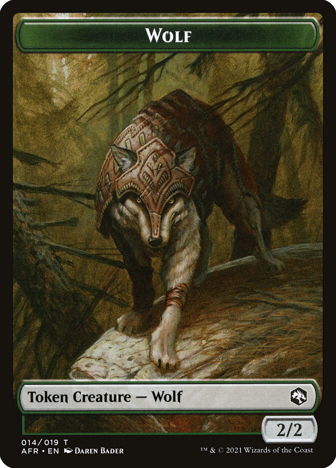 Wolf Token [Dungeons & Dragons: Adventures in the Forgotten Realms Tokens]