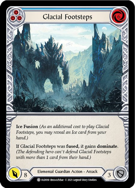 Glacial Footsteps (Blue) [OLD010] (Tales of Aria Oldhim Blitz Deck)  1st Edition Normal