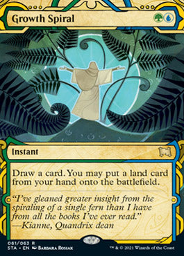 Growth Spiral (Foil Etched) [Strixhaven: School of Mages Mystical Archive]