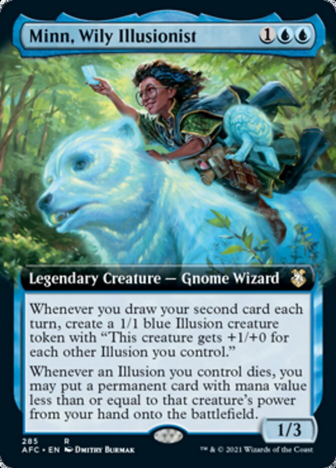 Minn, Wily Illusionist (Extended Art) [Dungeons & Dragons: Adventures in the Forgotten Realms Commander]