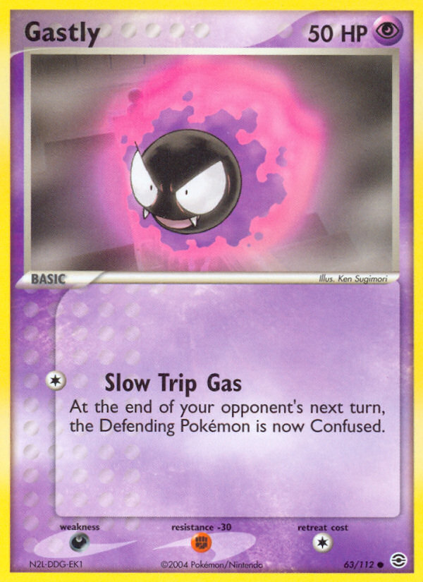 Gastly (63/112) [EX: FireRed & LeafGreen]
