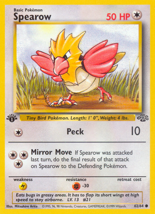 Spearow (62/64) [Jungle 1st Edition]