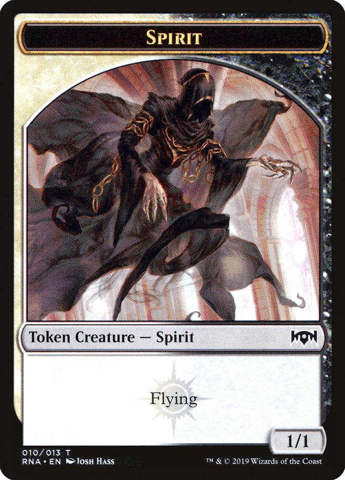 Bat // Spirit (010) Double-Sided Token [Ravnica Allegiance Guild Kit Tokens]