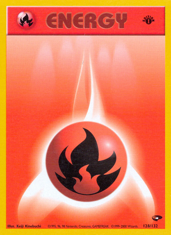 Fire Energy (128/132) [Gym Challenge 1st Edition]