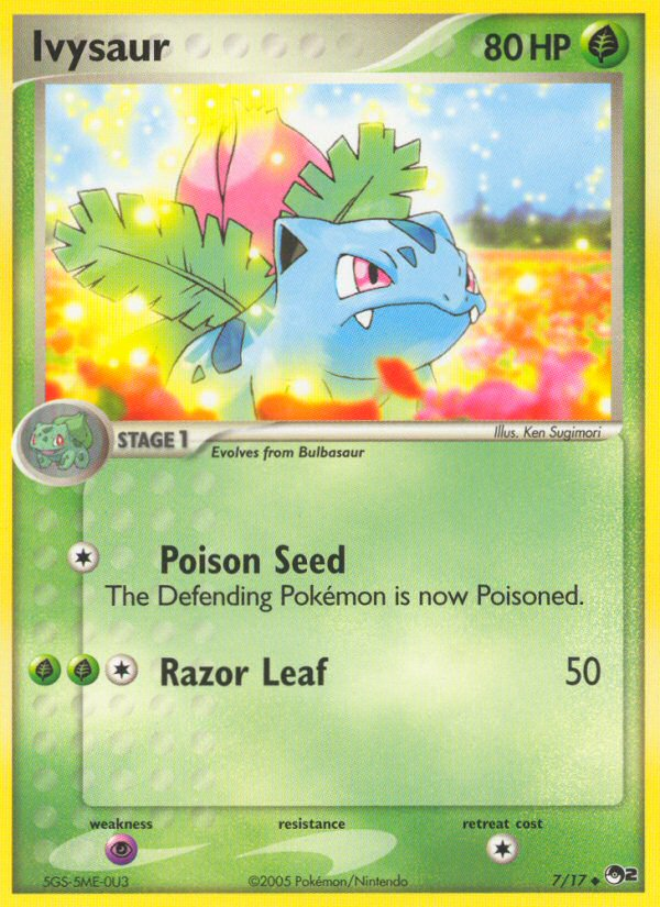 pokemon card ivysaur Ivysaur (7/17) [POP Series 2]