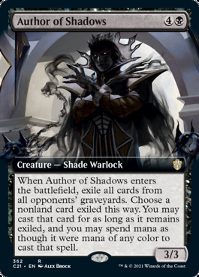 Author of Shadows (Extended Art) [Commander 2021]